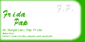 frida pap business card